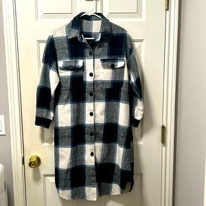 SHEIN Women’s Buffalo Plaid Flannel Dress Size Medium